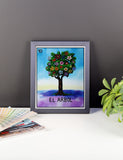 El Arbol Loteria Framed photo paper poster