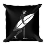 El Surfista B&W Pillow
