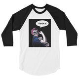 Rosie the Riveter Women's 3/4 sleeve baseball shirt