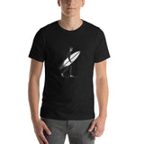 El Surfista B&W Plain Men's T-Shirt