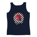 Rosa Dripping Checker Board Women's Tank