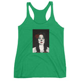 Catrina Dia de los Muertos (Day of the Dead) Women's envy green racerback tank by Pilar Grother