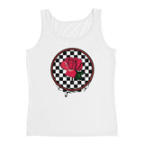 Rosa Dripping Checker Board Women's Tank