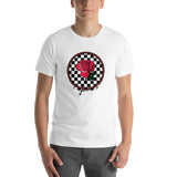 Rosa Dripping Checker Board Men's T-Shirt