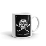 La Calavera Loteria B&W Mug
