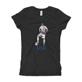 El Futbolista USA Plain Girl's T-Shirt