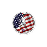 La Futbolista Round US Stickers