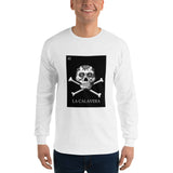 La Calavera Loteria B&W Mens Long Sleeve T-Shirt