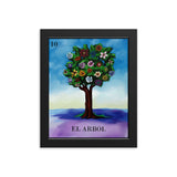El Arbol Loteria Framed photo paper poster