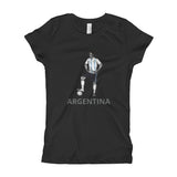 El Futbolista Argentina Plain Girl's T-Shirt