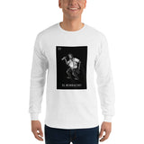 El Borracho Loteria B&W Men's Long Sleeve T-Shirt