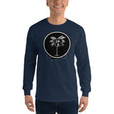 Palma Drip B&W Men's Long Sleeve T-Shirt