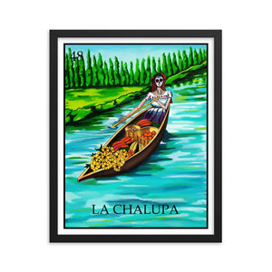 La Chalupa Loteria Framed photo paper poster