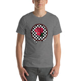 Rosa Dripping Checker Board Men's T-Shirt