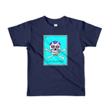 La Calavera Loteria Pop Teal kids 2-6 yrs t-shirt