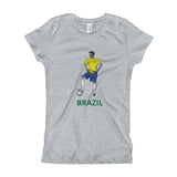 El Futbolista Brazil Plain Girl's T-Shirt