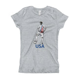 El Futbolista USA Plain Girl's T-Shirt