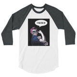 Rosie the Riveter Women's 3/4 sleeve baseball shirt