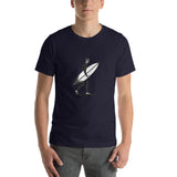 El Surfista B&W Plain Men's T-Shirt