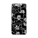 La Calavera Loteria B&W All-over iPhone Case