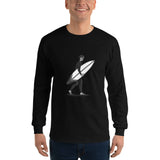 El Surfista B&W Plain Men's Long Sleeve T-Shirt
