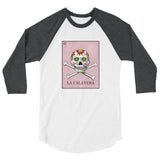 La Calavera Loteria Women's 3/4 sleeve baseball shirt
