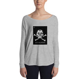 La Calavera Loteria B&W Womens Long Sleeve Tee