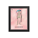 La Muerte Loteria Framed photo paper poster