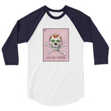 La Calavera Loteria Women's 3/4 sleeve baseball shirt