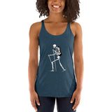 El Senderista (Hiker) Skeleton Women's Racerback Tank