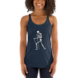 El Senderista (Hiker) Skeleton Women's Racerback Tank