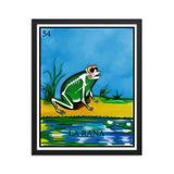 La Rana Loteria Framed photo paper poster