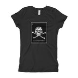 La Calavera Loteria B&W Girl's T-Shirt