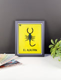 El Alacran Loteria Framed photo paper poster