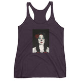 Catrina Dia de los Muertos (Day of the Dead) Women's vintage purple racerback tank by Pilar Grother