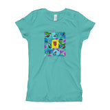 Las Damas Corazon Loteria All-Over Girl's T-Shirt