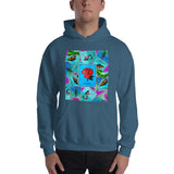 Las Damas Rosa Loteria All-Over Hoodie