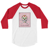 La Calavera Loteria Women's 3/4 sleeve baseball shirt
