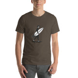 El Surfista B&W Plain Men's T-Shirt