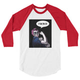 Rosie the Riveter Women's 3/4 sleeve baseball shirt