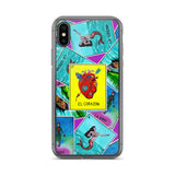 Las Damas Corazon Loteria All-Over iPhone Case