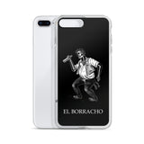 El Borracho Loteria B&W iPhone Case