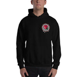 Rosa Drip Checker Board Small Logo Hoodie
