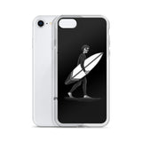 iphone case Black and White El Surfista (Surfer) Loteria Day of the Dead by Pilar Grother