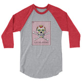 La Calavera Loteria Women's 3/4 sleeve baseball shirt