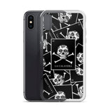 La Calavera Loteria B&W All-over iPhone Case