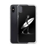 iphone case Black and White El Surfista (Surfer) Loteria Day of the Dead by Pilar Grother