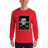 La Calavera Loteria B&W Mens Long Sleeve T-Shirt