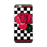 Rosa Checker Board iPhone Case