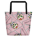 La Calavera Loteria All-over Beach Bag